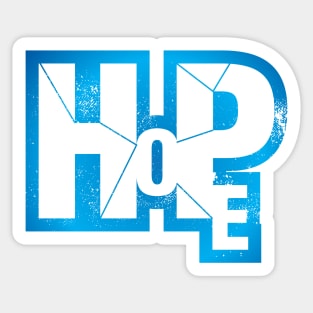 Hope Inspirational Urban Typography Sticker